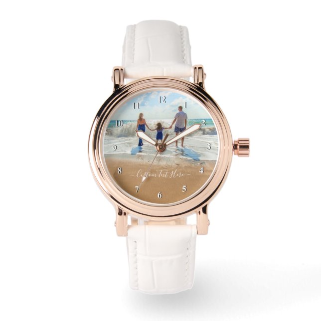 Custom Your Favorite Photo Watch with Text (Front)