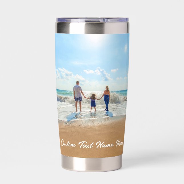 Custom Your Favorite Photo with Text Insulated Tumbler (Front)