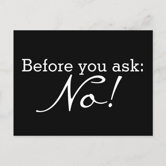 Custom your funny saying or wisdom postcard (Front)