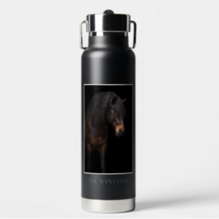Custom Your Horse Photo Equestrian Rider  Water Bottle