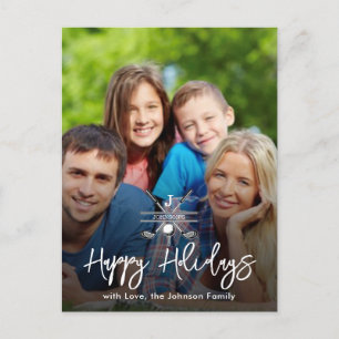 Custom Your Image Golf Holiday Design Postcard