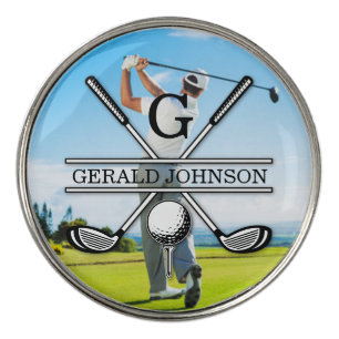 Custom Your Image Golf Monogram Design Ball Marker