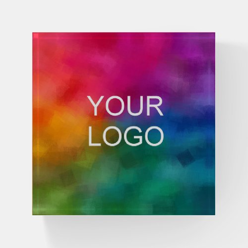 Custom Your Image Photo Business Company Logo Paperweight