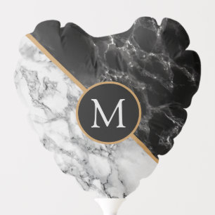 Custom Your letter Balloon Marble Design