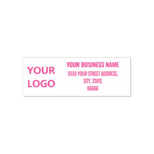 Custom Your Logo Address Name Self-Inking Stamp
