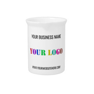 Custom Your Logo and Text Beverage Pitcher Gift