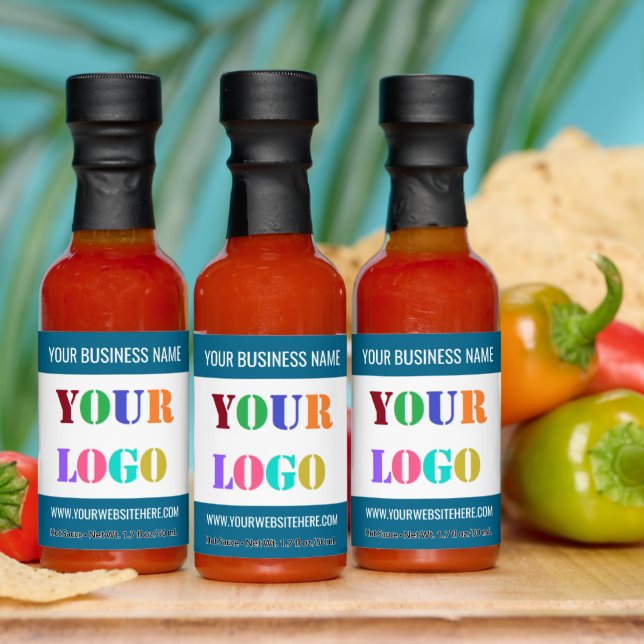 Custom Your Logo and Text Hot Sauces Template (Multi)