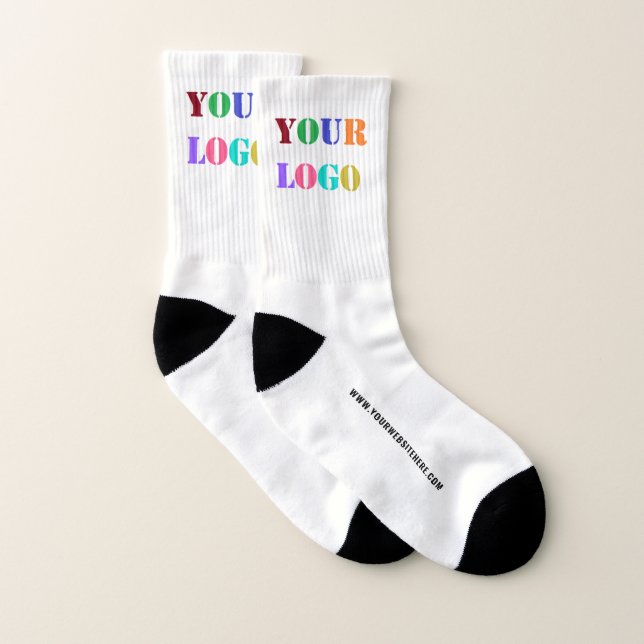 Custom Your Logo and Text Socks Business Promotion (Pair)