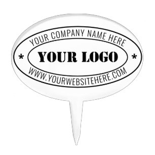 Custom Your Logo and Text Stamp Cake Topper