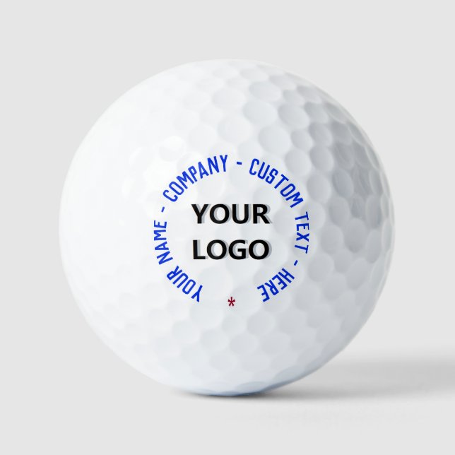 Custom Your Logo and Text Stamps Golf Balls (Front)