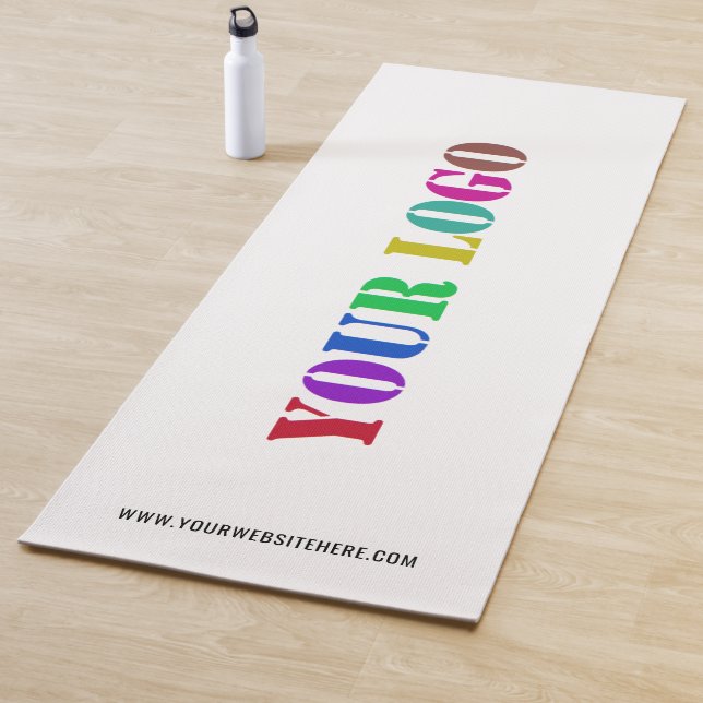 Custom Your Logo and Text Yoga Mat - Choose Colors (In Situ)
