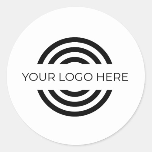 Custom Your Logo Business Classic Round Sticker
