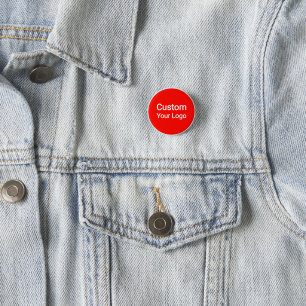 Custom Your Logo Button Personalized Business