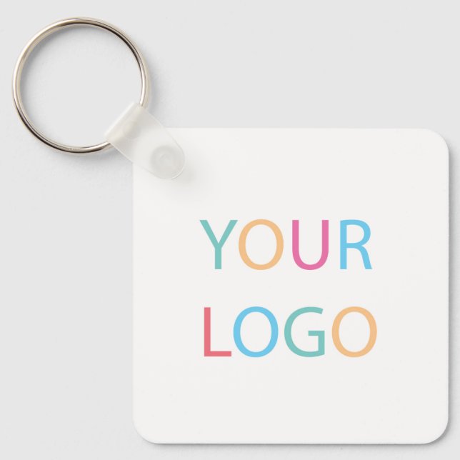 Custom Your Logo Company  Keychain (Front)