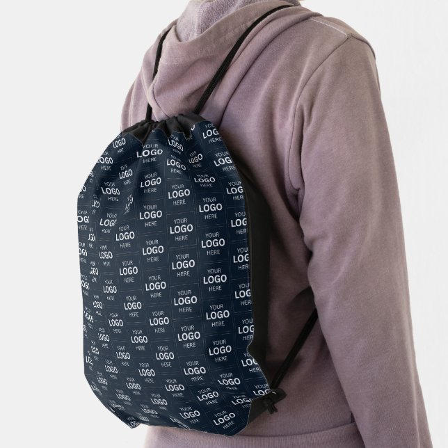 Custom Your Logo Here Name Template Drawstring Bag (Insitu)