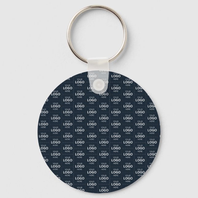 Custom Your Logo Here Name Template Keychain (Front)