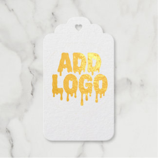 Custom your Logo image Foil Gift Tags