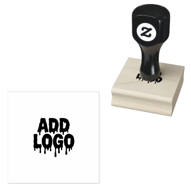 Custom your Logo image  Rubber Stamp (Stamped)