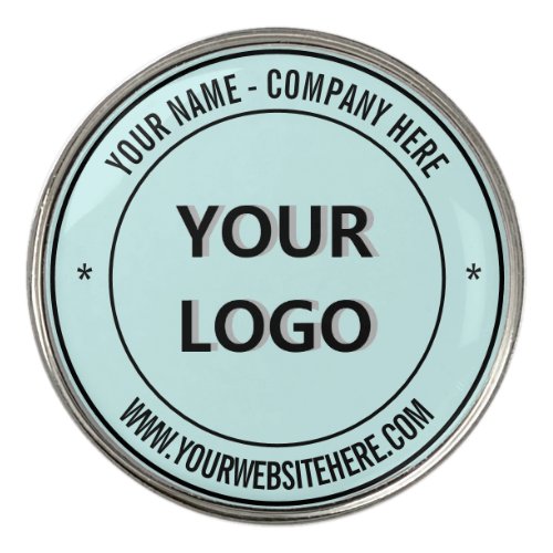 Custom Your Logo Name Text Info Golf Ball Marker