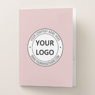 Custom Your Logo Name Website Colors Pocket Folder