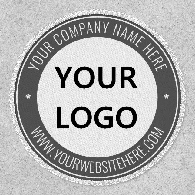 Custom Your Logo Name Website Patch Template (Front)