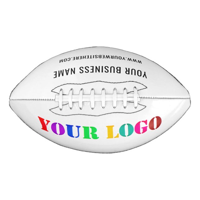 Custom Your Logo or Photo and Name Text Football (Front)