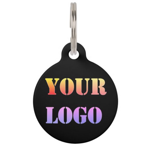 Custom Your Logo or Photo Pet ID Tag Choose Color