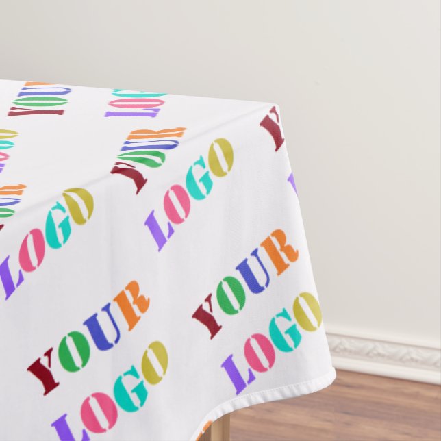 Custom Your Logo or Photo Tablecloth Template (In Situ)