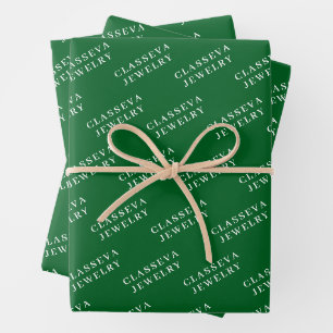 CUSTOM YOUR LOGO STYLISH MODERN ELEGANT CLASSIC  W WRAPPING PAPER SHEETS