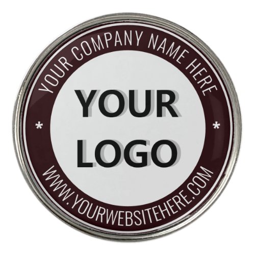 Custom Your Logo Text and Colors Golf Ball Marker