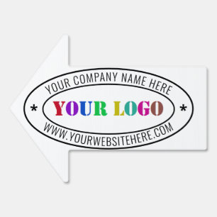 Custom Your Logo Text Business Promotional Sign