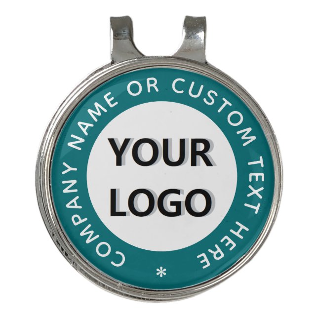 Custom Your Logo Text Golf Hat Clip Ball Marker (Front)