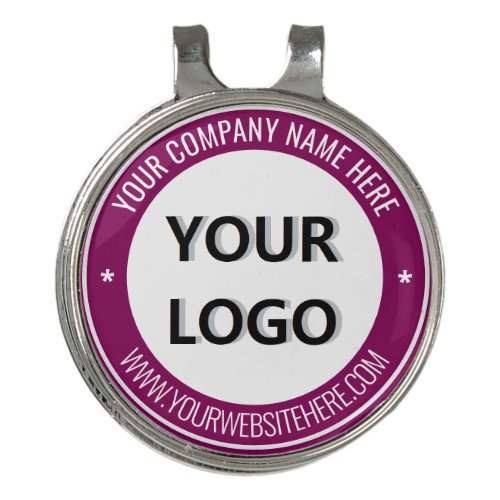 Custom Your Logo Text Golf Hat Clip Ball Marker