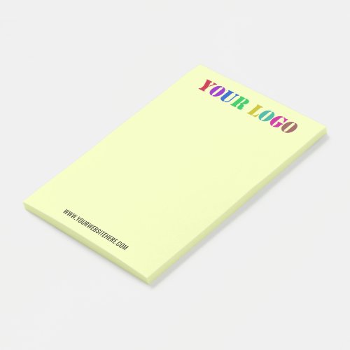 Custom Your Logo Text Post it Notes Choose Colors