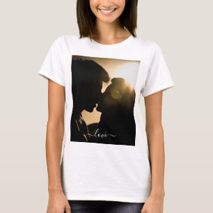 Custom Your Love Photo T-Shirt Gift with Text