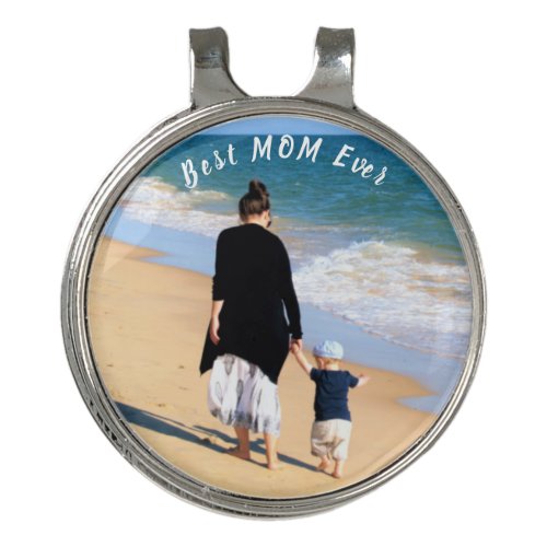 Custom Your Mom Photo Golf Hat Clip Ball Marker