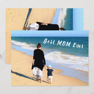 Custom Your Mom Photo Mother's Day Card with Text