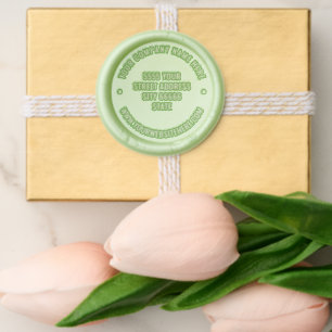 Custom Your Name Address info Wax Seal Sticker