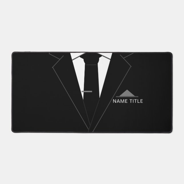 Custom Your Name Business Office Funny Desk Mat (Front)