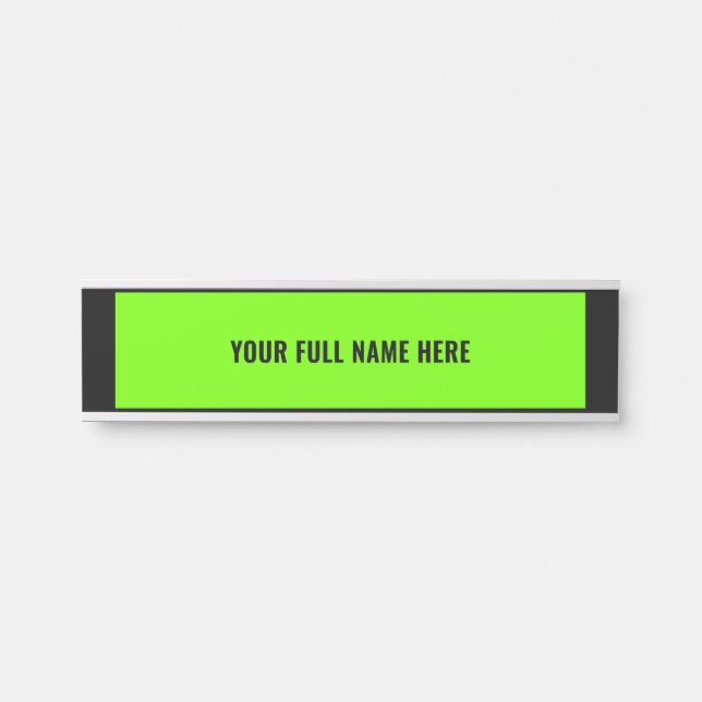 Custom Your Name Door Sign - Choose Colors (Front)