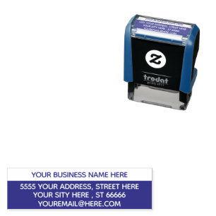 Custom Your Name Email Address Self-inking Stamp