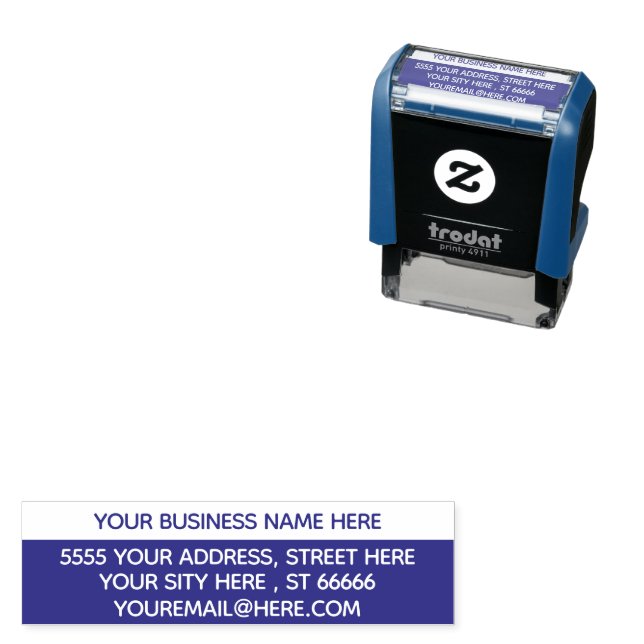 Custom Your Name Email Address Self-inking Stamp (In Situ)
