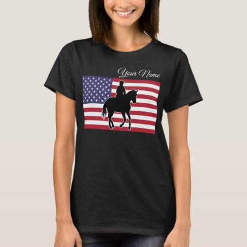 Custom Your Name Horse Silhouette personalized T_Shirt