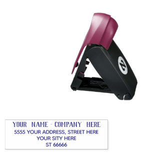 Custom Your Name Info Return Address Pocket Stamp