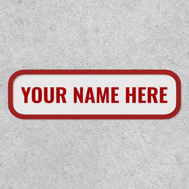 Custom Your Name Personalized Name Patch (Front)