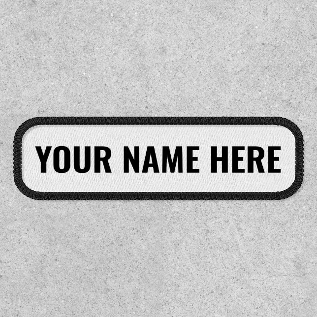 Custom Your Name Personalized Name Patch (Front)