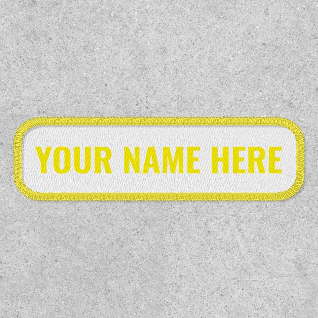 Custom Your Name Personalized Name Patch (Front)