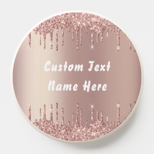 Custom Your Name Rose Gold PopSocket Gift 