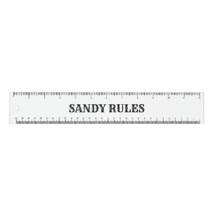Custom Your Name Rules Slogan 12" Ruler