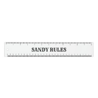 Custom Your Name Rules Slogan 12" Ruler